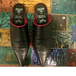 Sz 8 Fluevog Aladin style pointed slides/mules